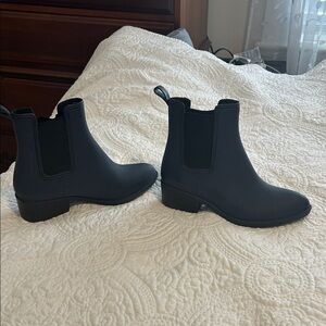 Jeffrey Campbell Navy Ankle Booties